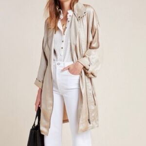 Anthropologie champagne utility jacket